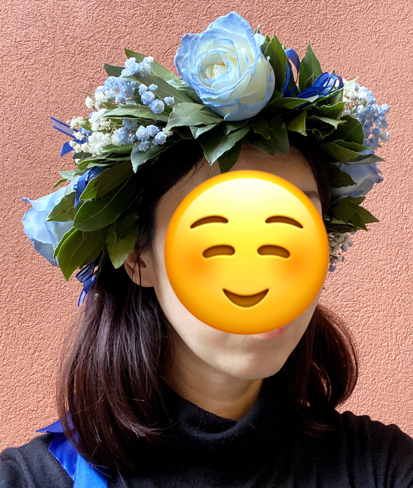 Laurel Wreath Blue White - Corona di Laurea