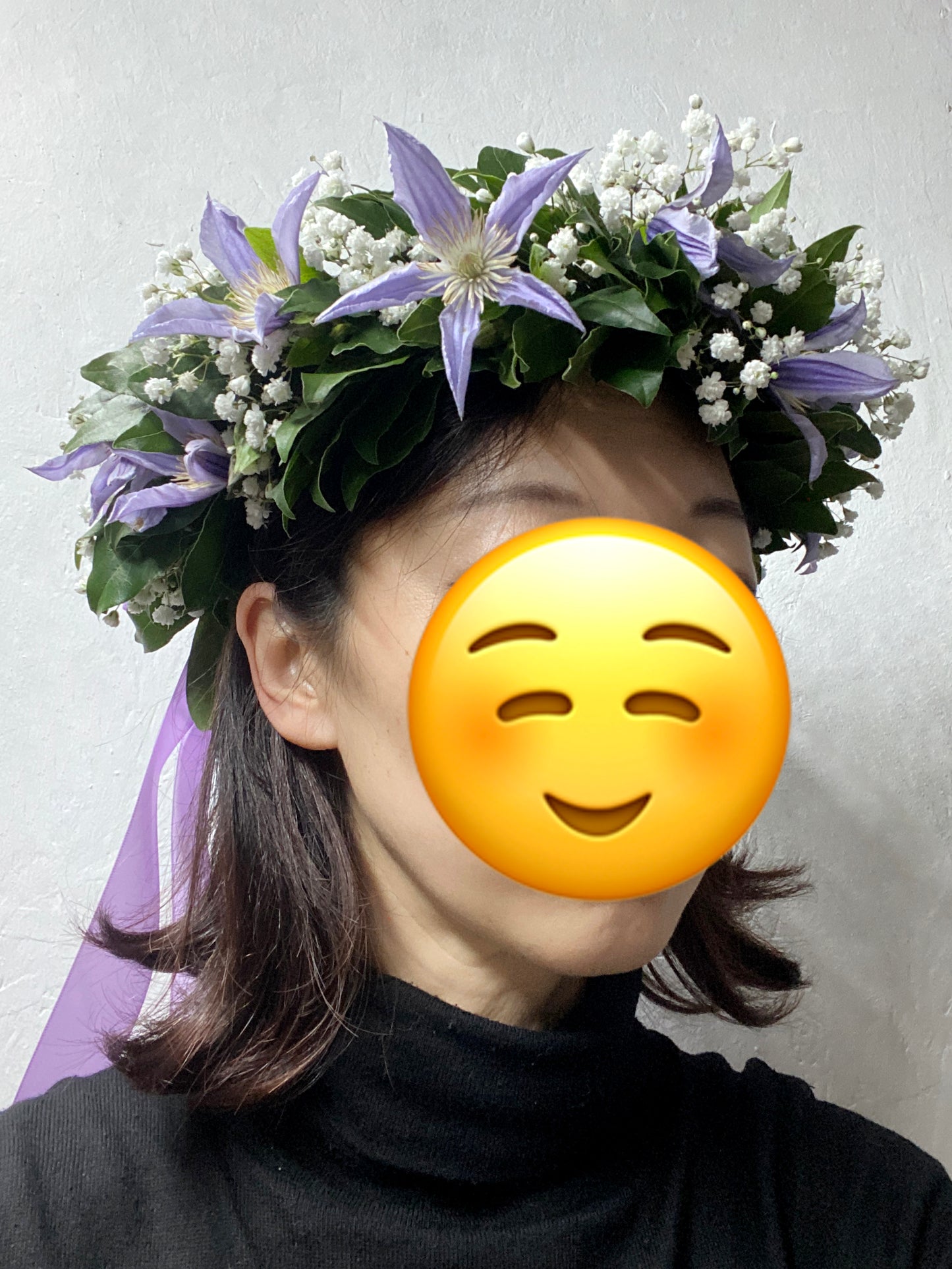 Laurel Wreath Full Flower Purple - Corona di Laurea