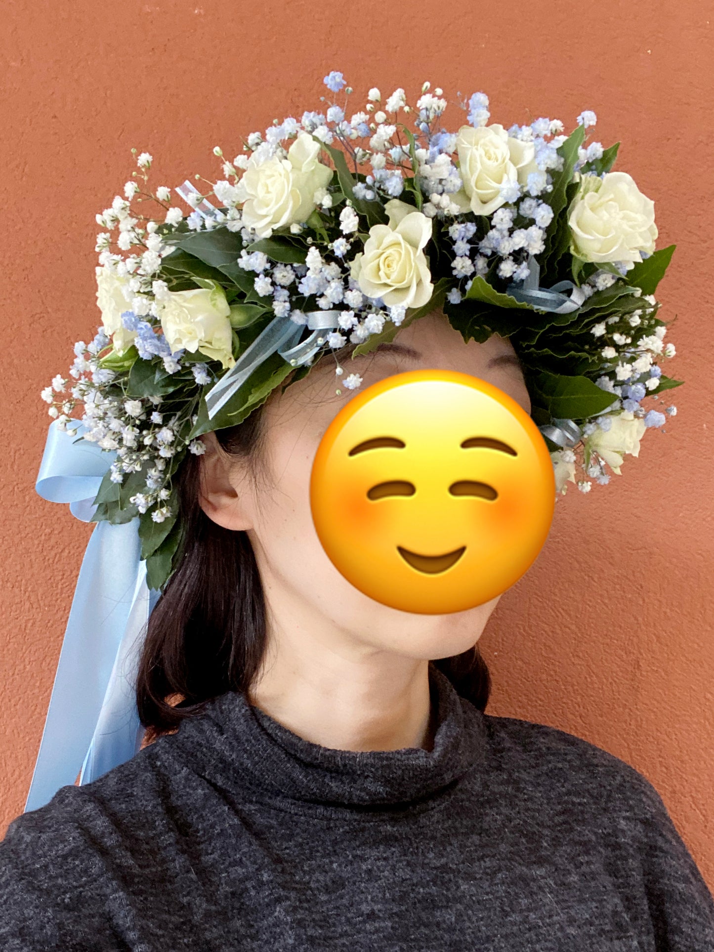 Laurel Wreath Full Flower White - Corona di Laurea