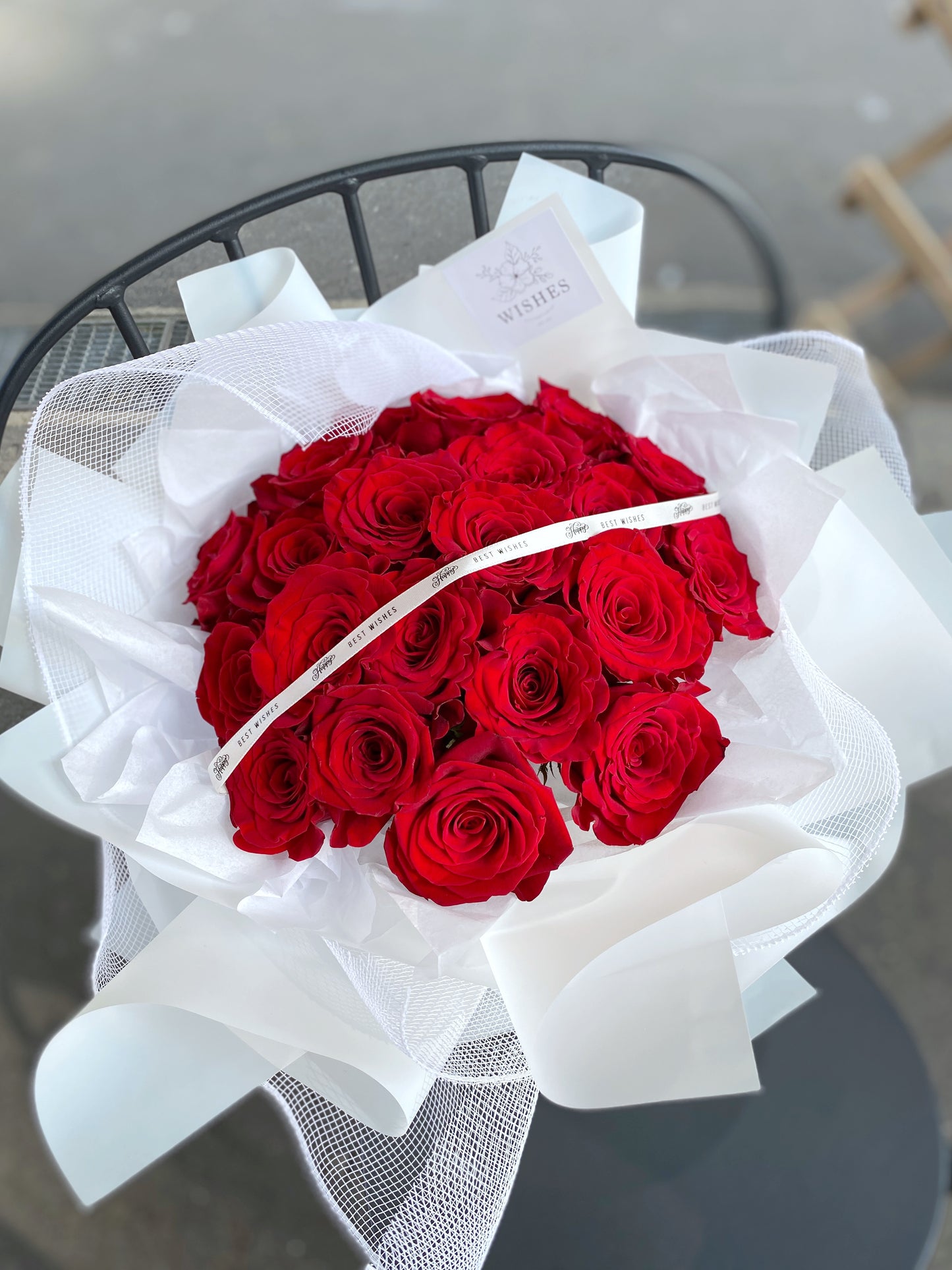 Proposal Fresh Flower Bouquet - 21 Red Roses