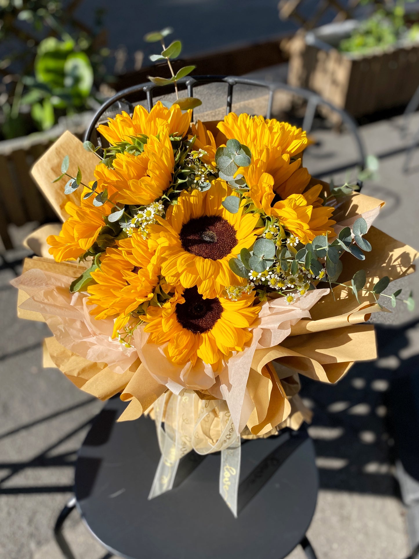 Large Fresh Sunflower Bouquet