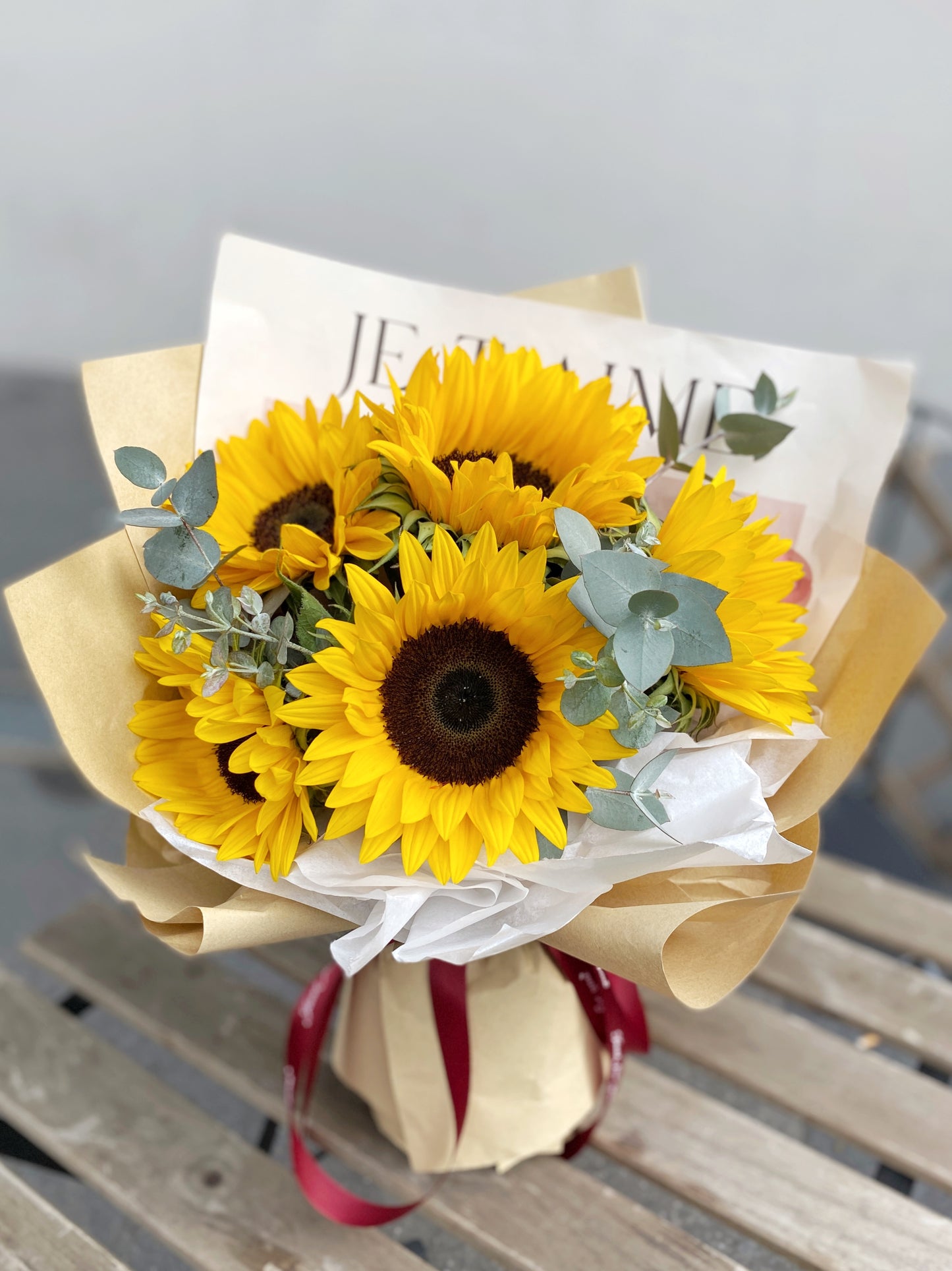 Medium Fresh Flower Bouquet - SunFlower