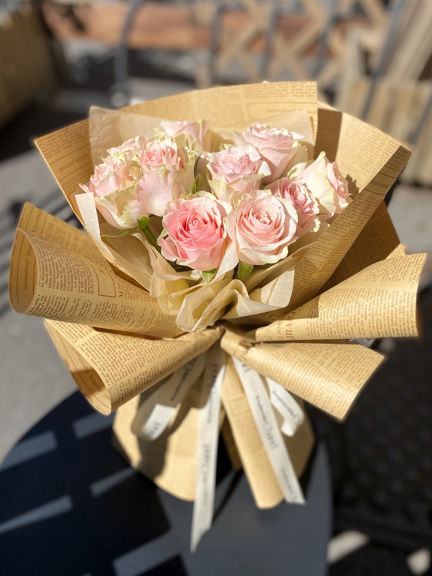 Fresh Flower Bouquet Pink Roses