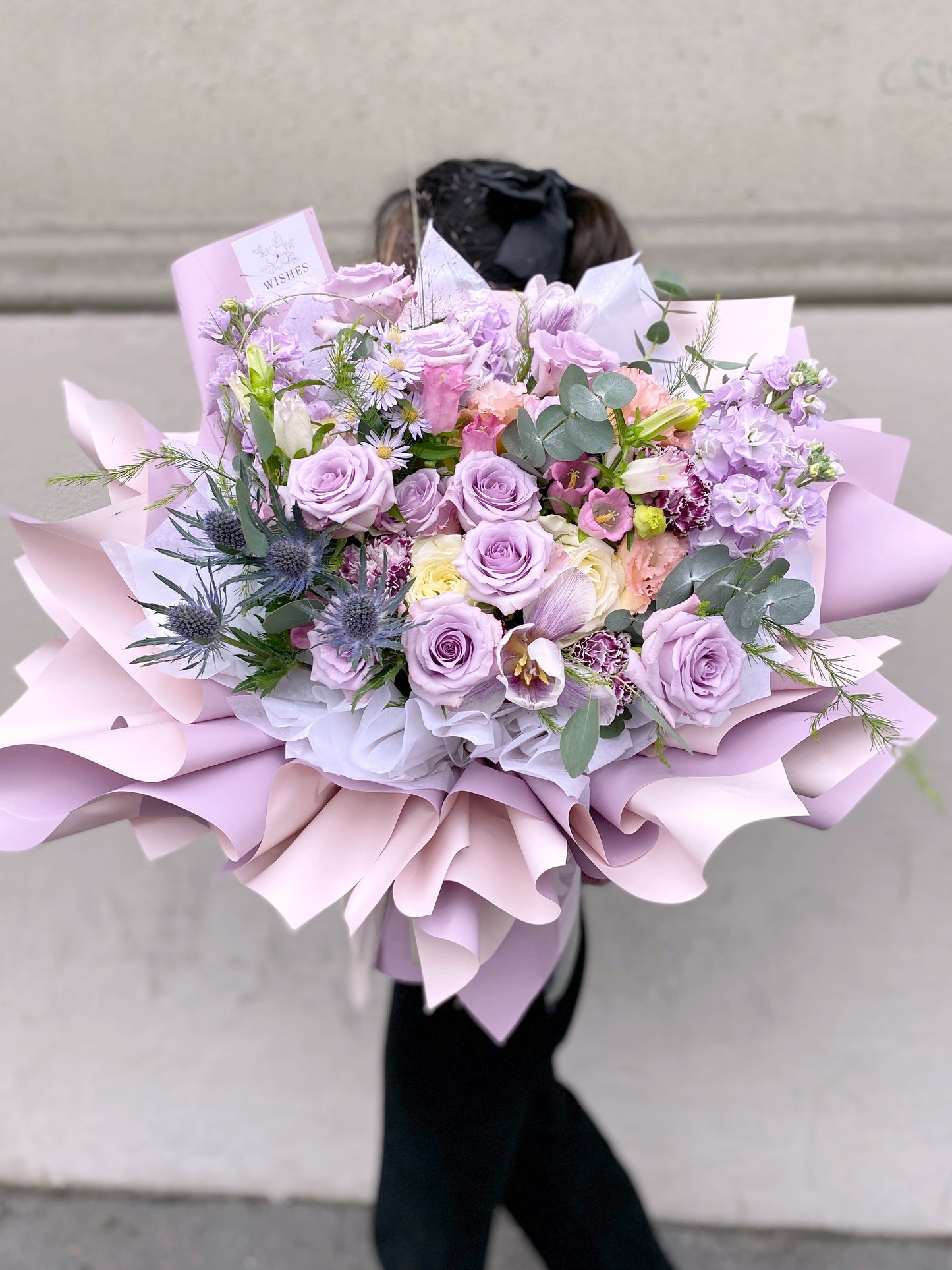 Large Fresh Mixed Flower Bouquet - Purple