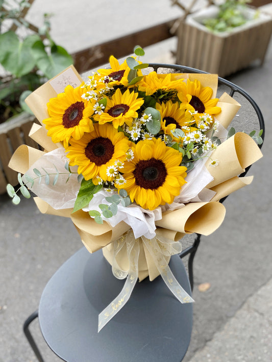 Large Fresh Sunflower Bouquet