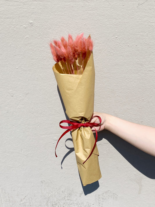 Rabbit Tail Mini Bouquet Red